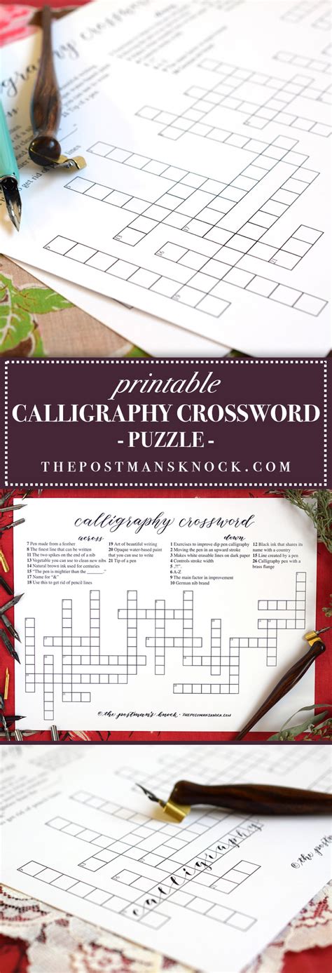 We have 11 possible answers in our database. . Calligraphers problems crossword clue